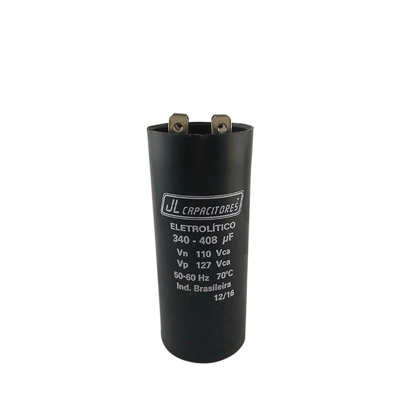 Capacitor JL 340-408 110V Com Suporte e Tampa