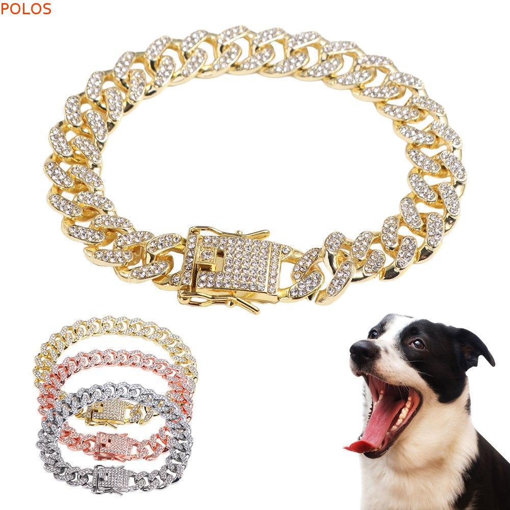 Colar POLOS Acessórios Para Cães De Luxo Personalizados De Combate Suprimentos Animais De Estimação Coleira De Metal