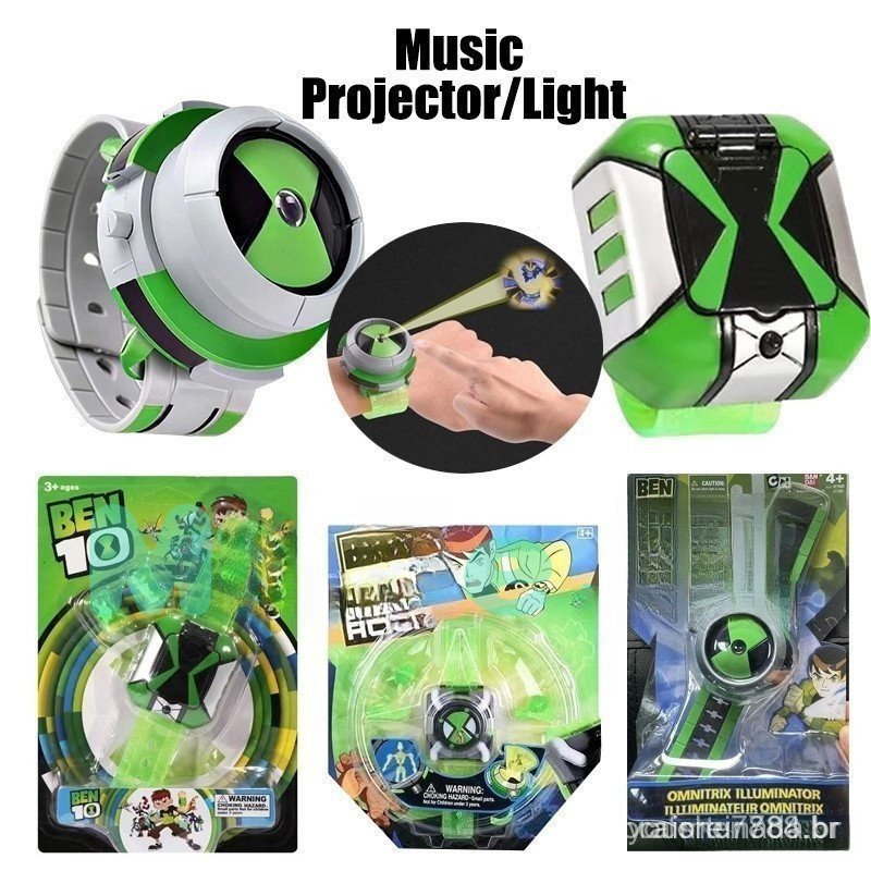 Crianças Assista Ben 10 Omnitrix Projetor 3D Relógios Ben10 Cosplay Estilo Presentes De Aniversário Para Crianças
