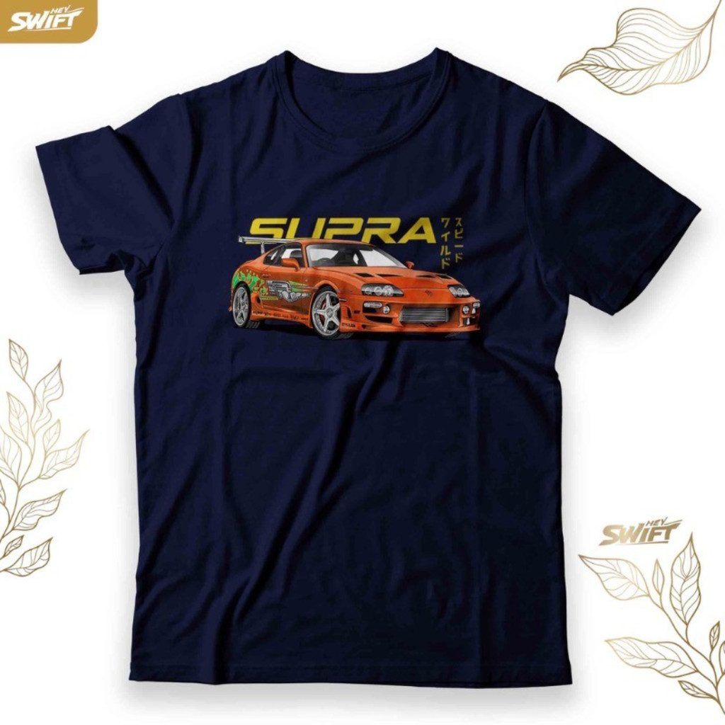 JDM TOYOTA Supra Tóquio Drift Impressão 100 % Algodão Premium Em Torno Do Pescoço Camiseta Masculina Estilo Japonês Entu