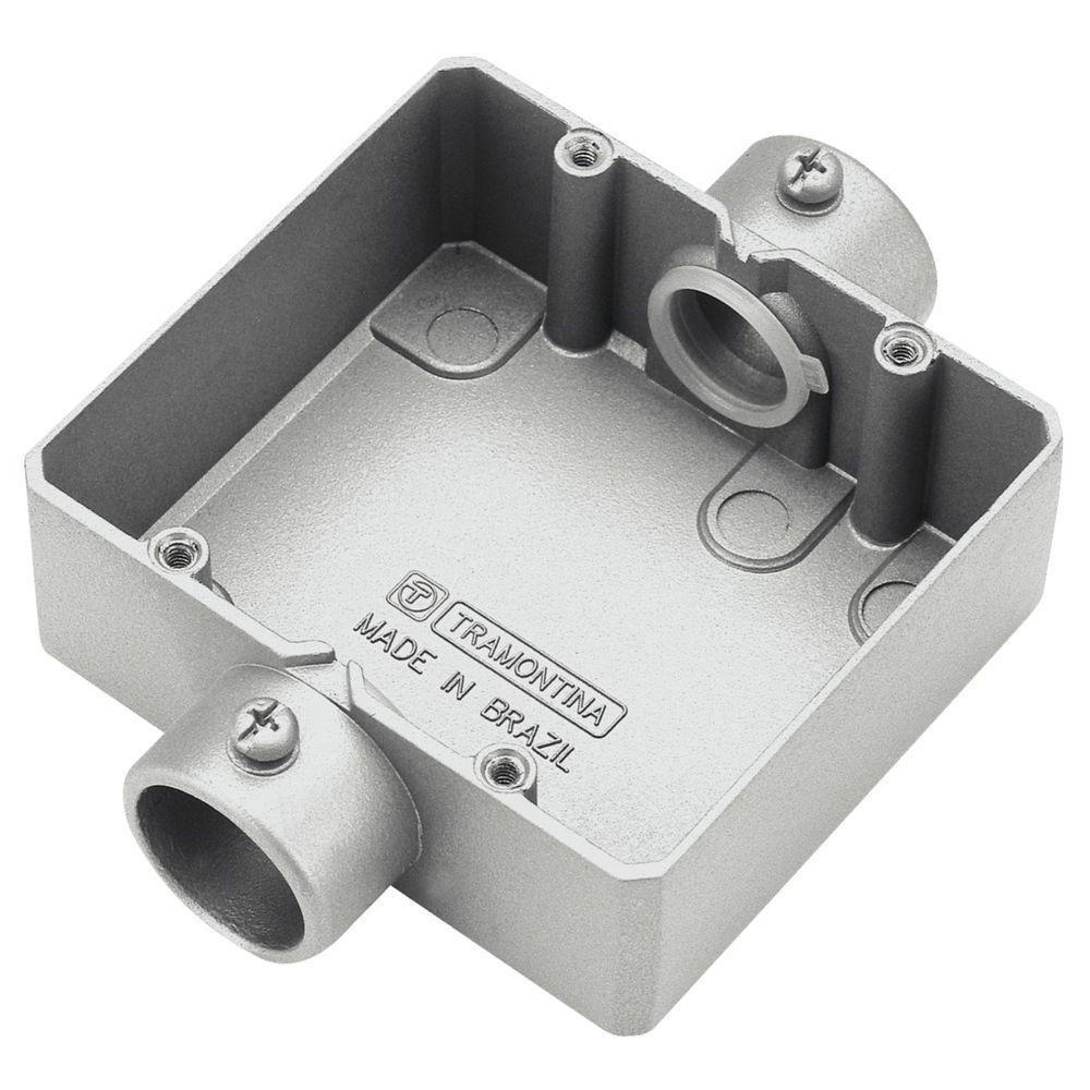 Condulete Duplo 3/4" CD sem Tampa Pintura