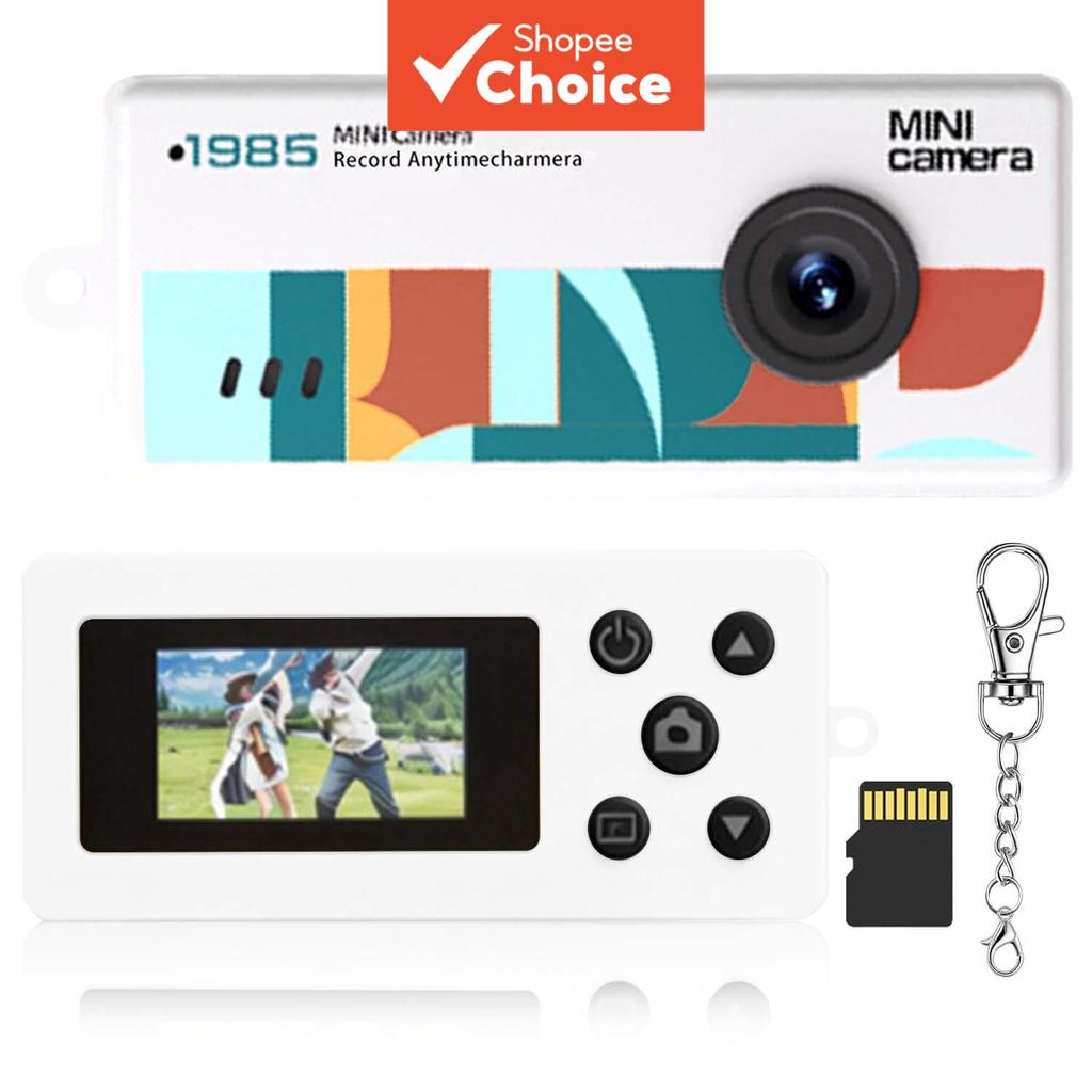 Chaveiro Mini Câmera Digital Digicam Gravação De Vídeo Cores Diferentes Presente De Aniversário De Natal Iniciantes Adul