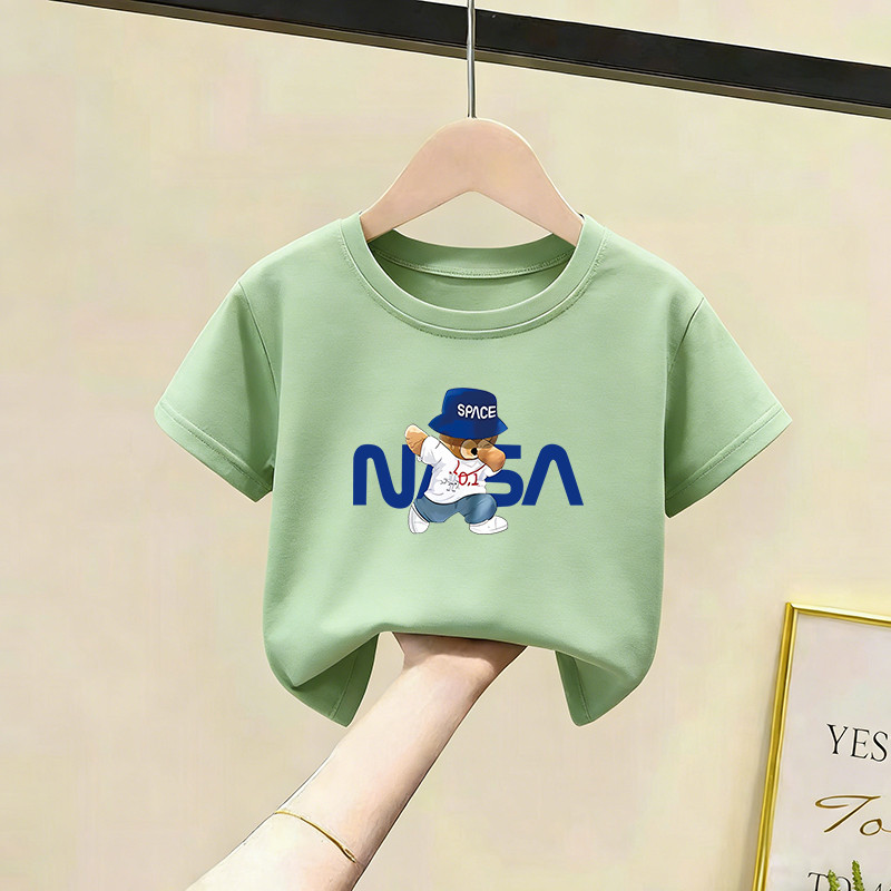Crianças roupas infantis meninos camiseta de manga curta verão novo estilo infantil médio grande crianças puro algodão v