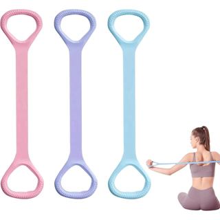 Faixas de Resistência em Forma de 8 para Yoga, Pilates e Fitness, Faixas Elásticas de Resistência para Exercícios de Bra