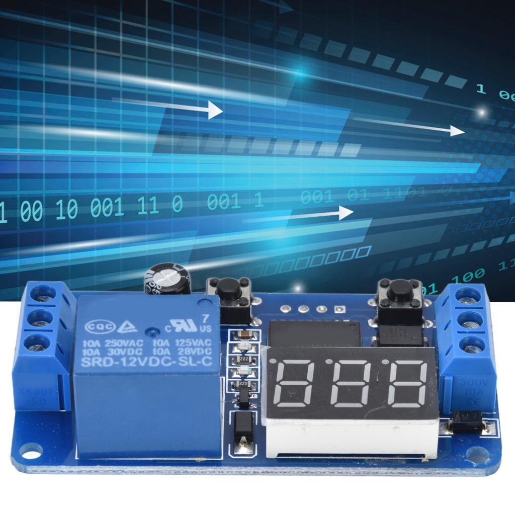 housespace.br-SIP-TW Módulo de relé temporizador controlado por MCU ERYUE 12V para controle de temporização eficiente
