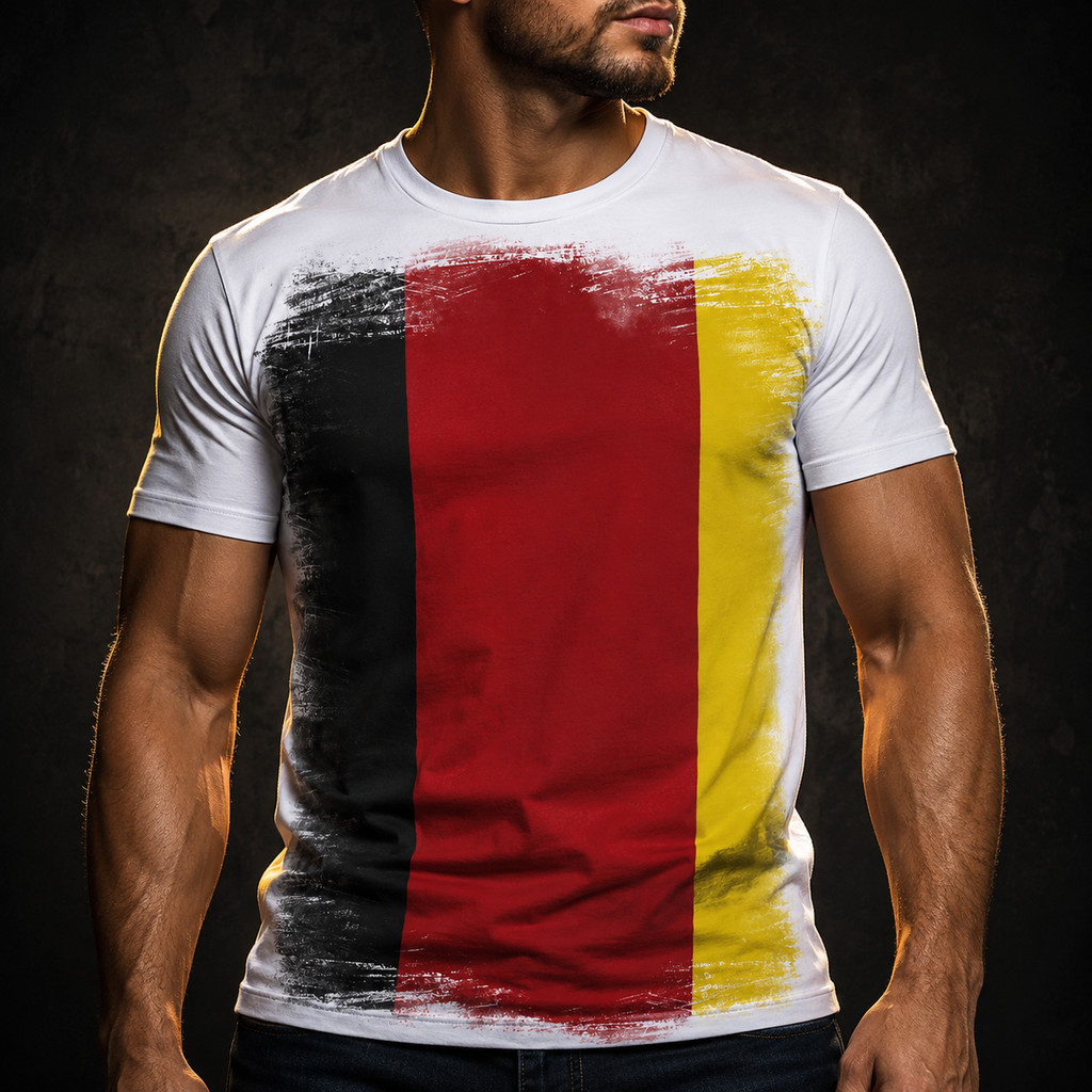 Camiseta Alemanha Bandeira Alemanha. - Dicelli