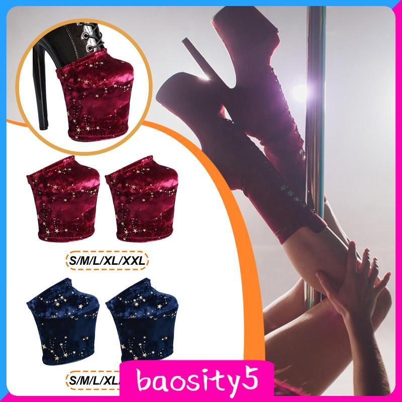 [Baosity5] 1 Par De Protetores De Sapato De Dança De Pólo , Bota Capas Resistentes Ao Desgaste Para Descascadores Femini