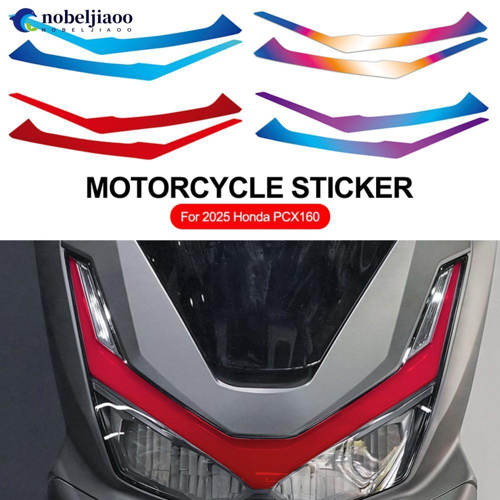 NOBELJIAOO Película Protetora De Vinil Para Farol De Motocicleta Com Faixa Decorativa 2025 Honda PCX160 M8O6