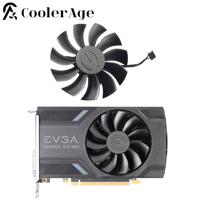 Ventilador De Placa De Vídeo i85MM PLA09215B12H 4Pin GTX 1060 ITX Para EVGA GeForce 1060 960 950 SC , Refrigeração Gráfi