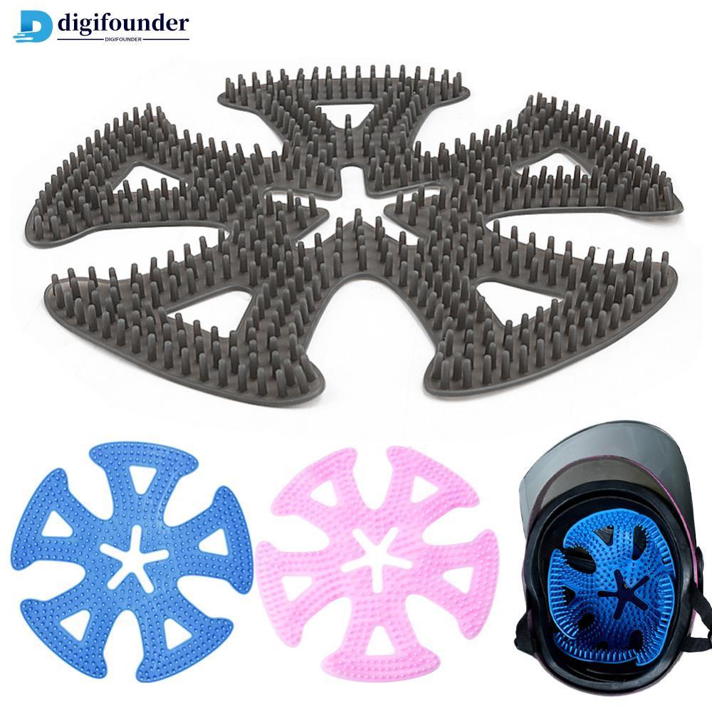 DIGIFOUNDER Forro De Capacete De Motocicleta , Almofada De Silicone Anti-Deformação Para Ciclismo Respirável Ventilação
