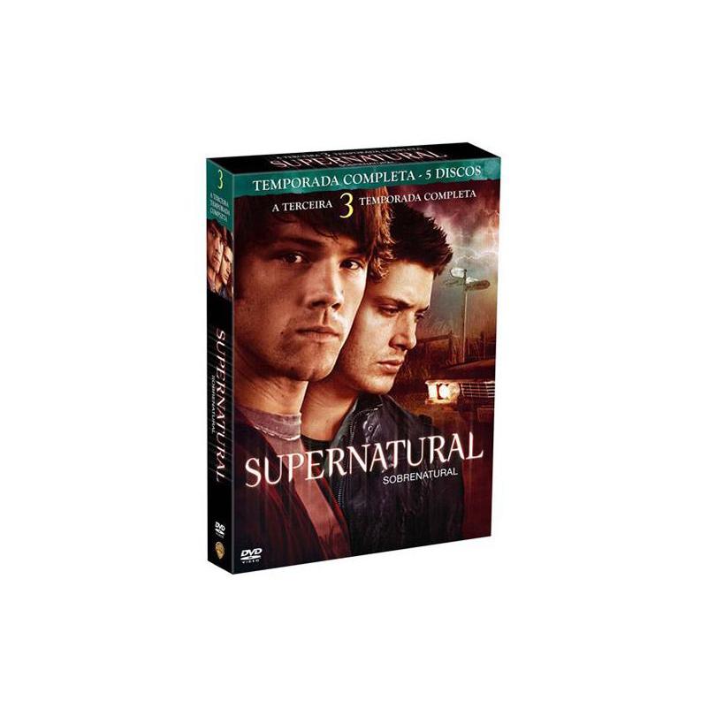 Box Dvd Coleção Supernatural: 3ª Temporada (5 Dvds)