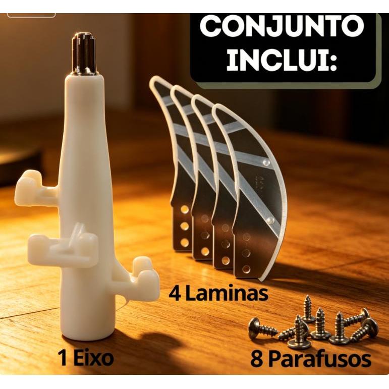Kit de reparo de lâmina para máquina de cozinha, 2L/3L, lâmina opcional de 4 lâminas + eixo de comando + parafuso 30g, e
