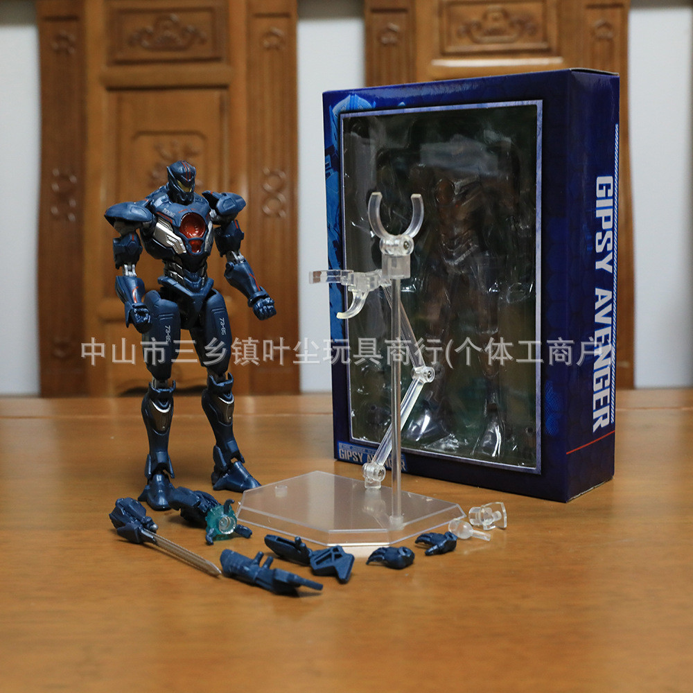 Pacific Rim Mecha Obsidian Sabre Revenge Wanderer Figura móvel Figura Modelo Brinquedo Ornamentos Atacado
