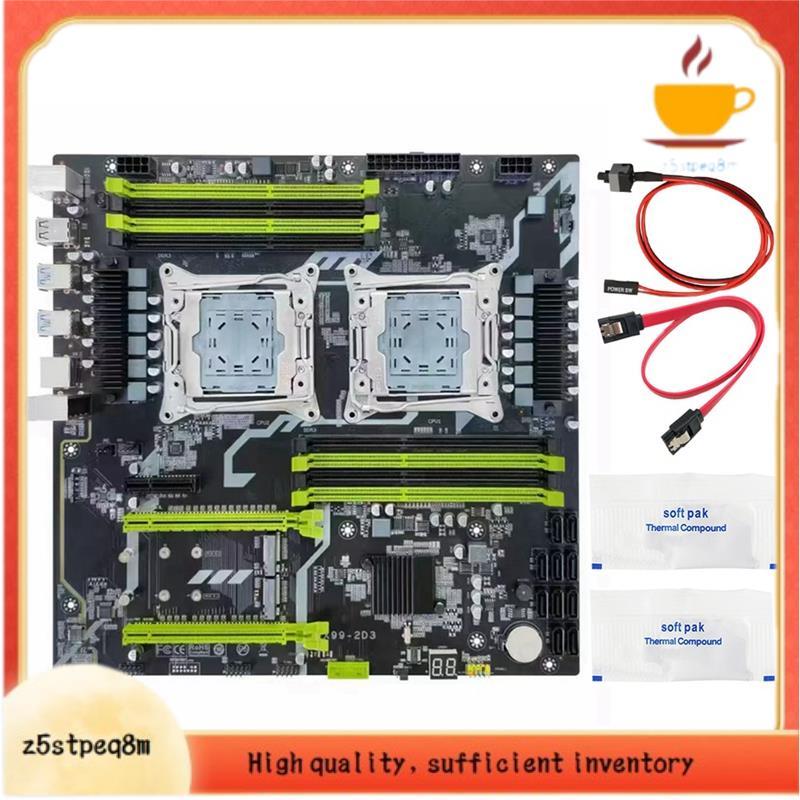 M . Placa-Mãe De Soquete Duplo 2 NVMe X99 LGA2011-3 Gigabit Ethernet 8x DDR3 RAM Com Suporte Para Até Máximo De 256 Gb X