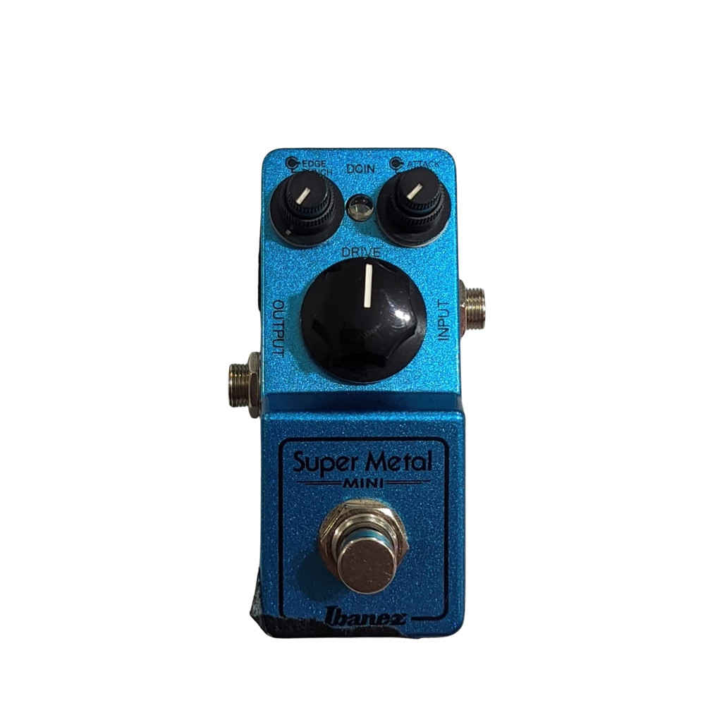 USADO Pedal De Distorço Mini Super Metal Ibanez Azul