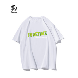 Street Wear pesado algodão carta de manga curta camiseta das mulheres dos homens solto tamanho grande camiseta rufião bo