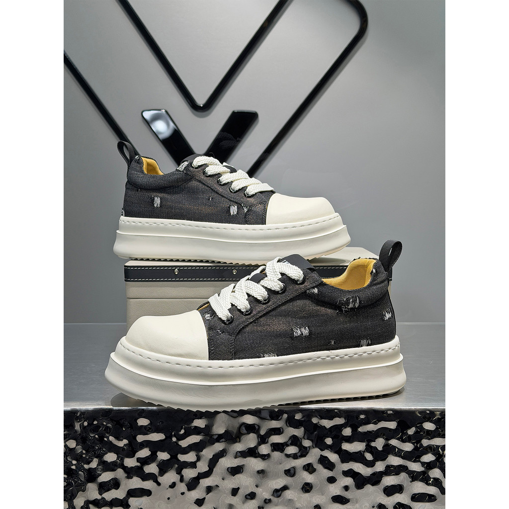 Sapatos masculinos verão respirável sapatos de lona baixo-topo Denim sapatos masculinos confortáveis jovens estudantes s