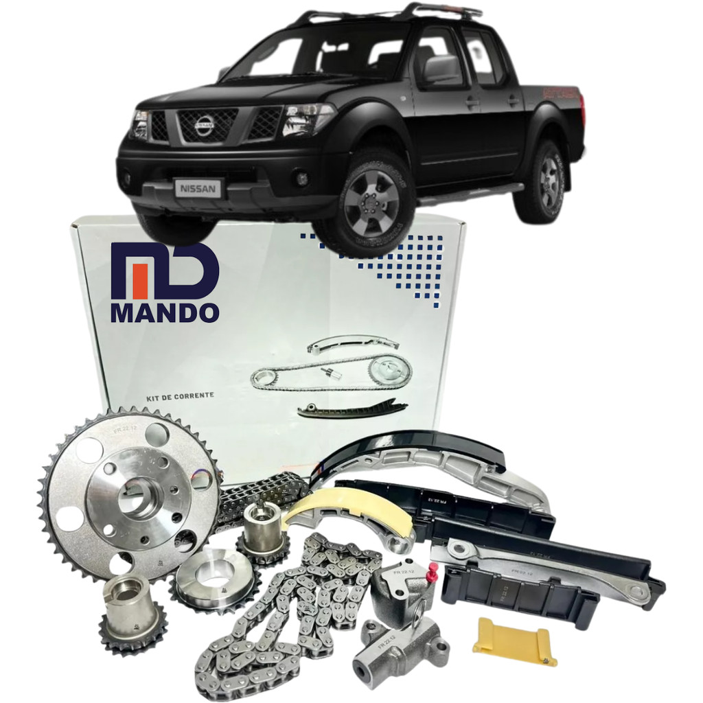 Kit Corrente Comando Distribuição Completo Nissan Frontier 2.5 16v 2008 A 2012