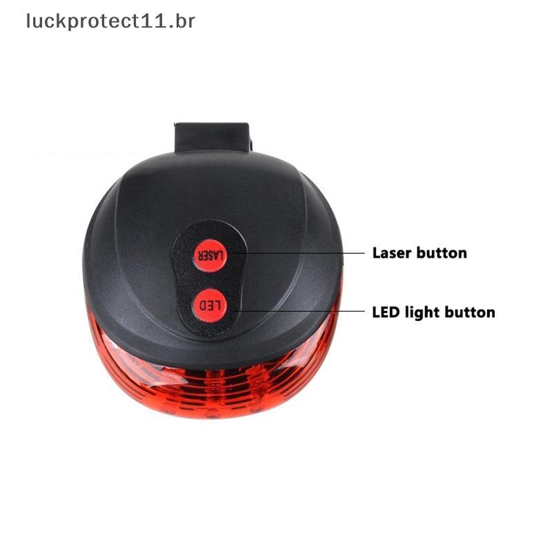 LTBR Luz Traseira Laser Para Bicicleta , 5LED , Linha Paralela , , Mountain Bike De Advertência ~