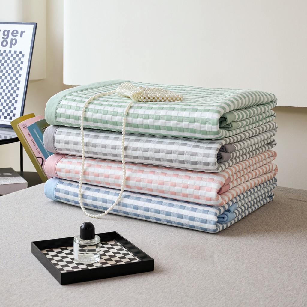 Novo estilo de tapete de seda gelada Jacquard legal, antibacteriano, respirável, estilo de textura simples