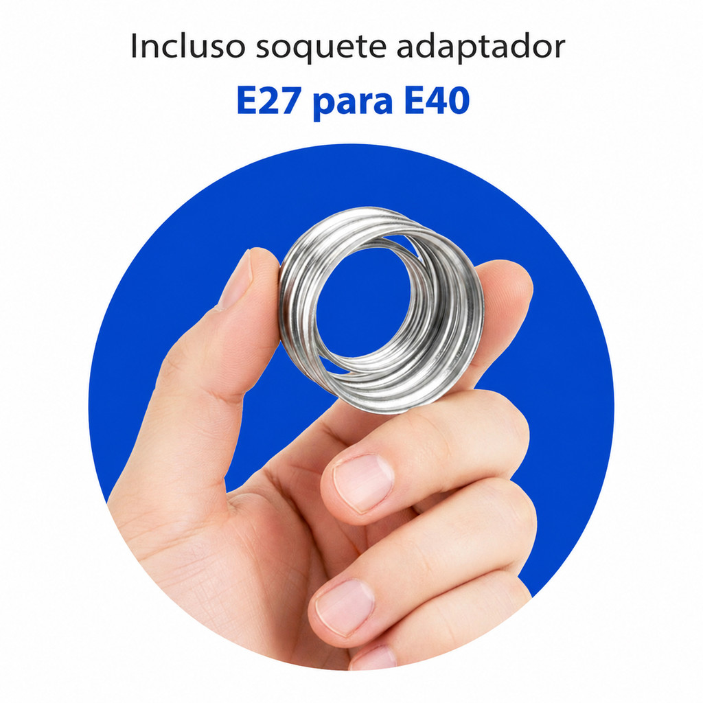 Lâmpada Led Bulbo 65W/80W/100WAlta Potência 6500k E27 — imagem 2 de 2