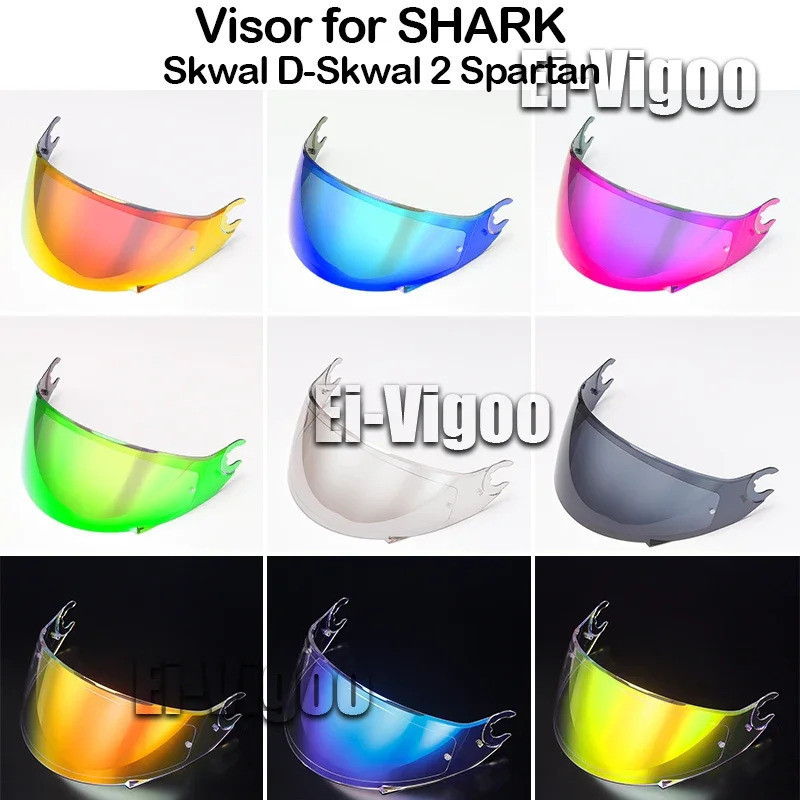 [NOVO 2026] Para Capacete SHARK D Skwal D-Skwal 2 Spartan, Viseira de Substituição para Capacete Integral, Acessórios da
