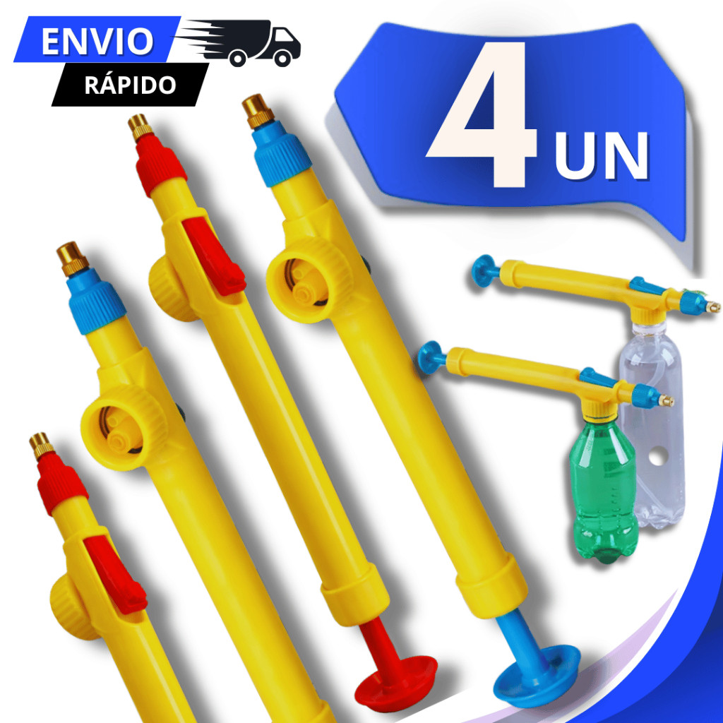 Conjunto Pulverizador Borrifador Ambientes Para Garrafas Pet Multiuso Casa Jardins Utilidades