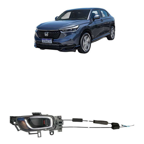 Maçaneta Dianteira Direita Honda Hrv 2022 2023 2024 2025 Prata Dianteira
