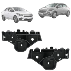 Par De Suporte Guia Do Parachoque Dianteiro Onix Prisma 2013 A 2016 Joy 2017 A 2019