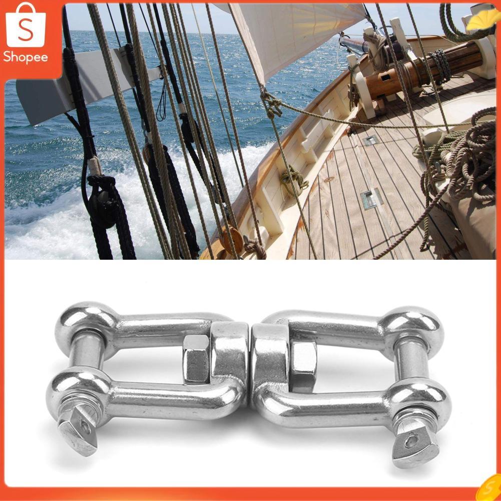 Hap tomvorks manilha giratória de âncora marinha universal, conector de corrente de rolamento de aço inoxidável