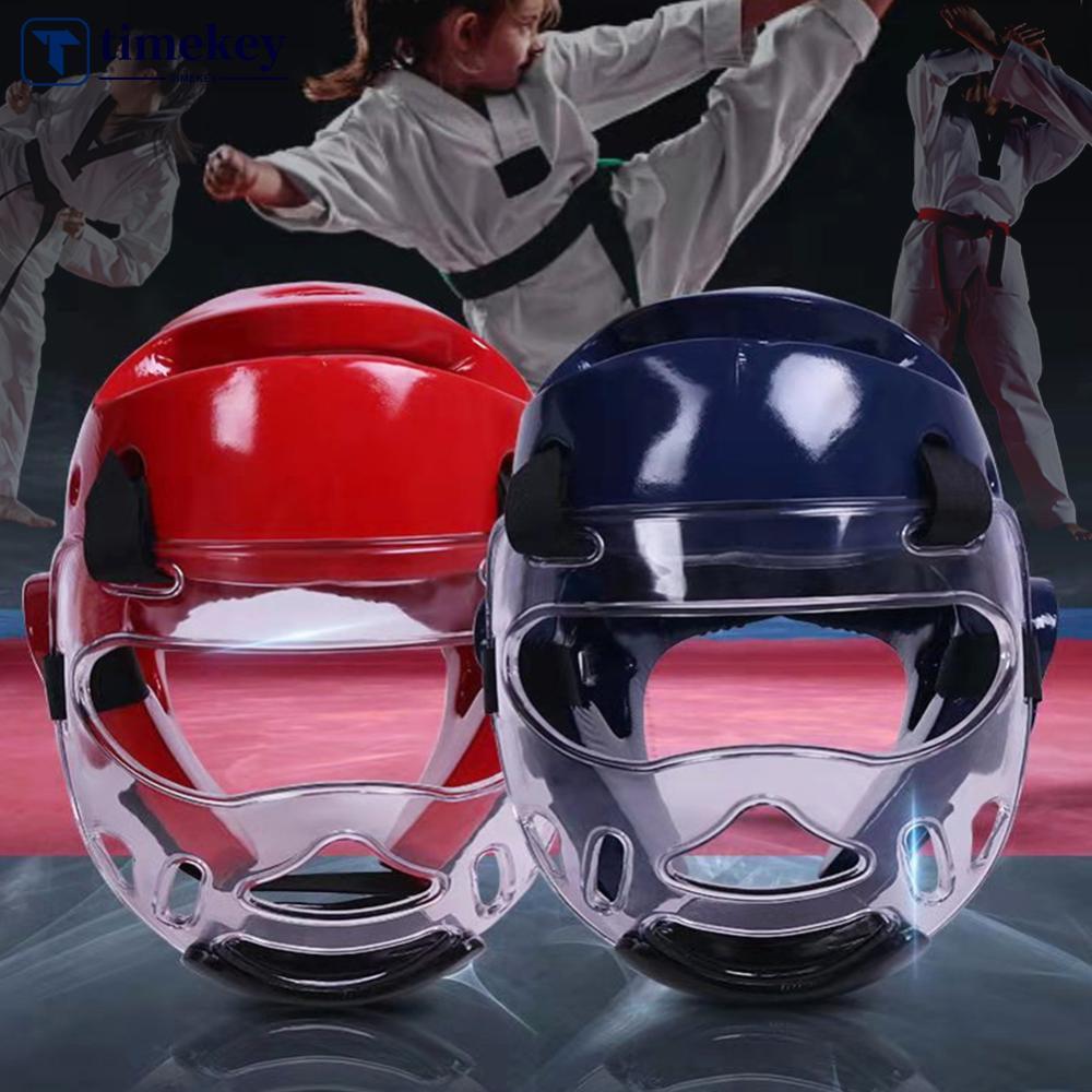 TIMEKEY Profissional Taekwondo Protetor De Cabeça MMA Capacete Muay Thai Boxe Karate Guarda Kickboxing M9W6