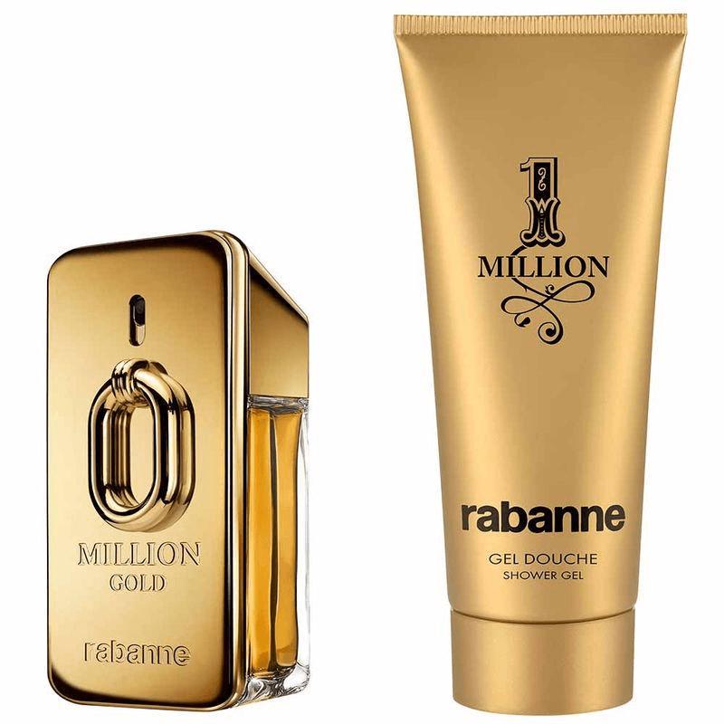 Coffret Rabanne Million Gold For Him - Eau De Parfum 100ml + Shower Gel