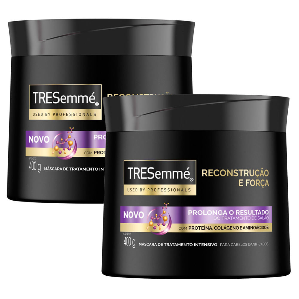 Kit 2 Máscara de Tratamento TRESemmé Reconstrução e Força 400g