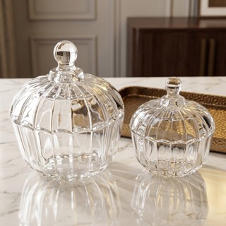 Copo de sobremesa transparente de vidro cristal, açucareiro, jarra de doces com tampa, tigela de frutas com tampa, caixa