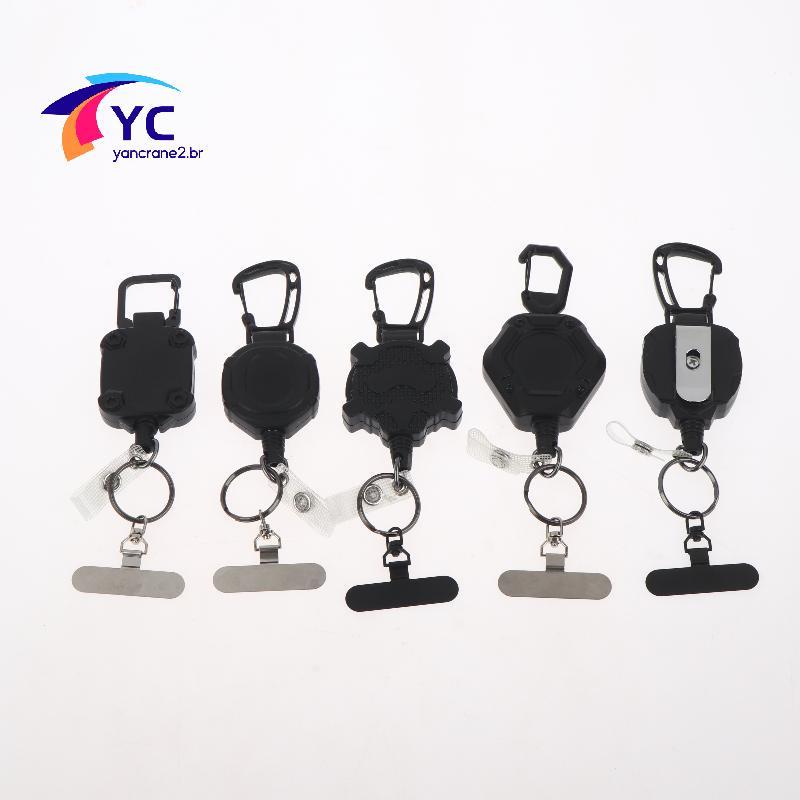 YCBR 1 Conjunto De Cordão De Segurança Para Smartphone , Suporte Retrátil Antifurto Telefone Com Mosquetão , Arnês Anti-