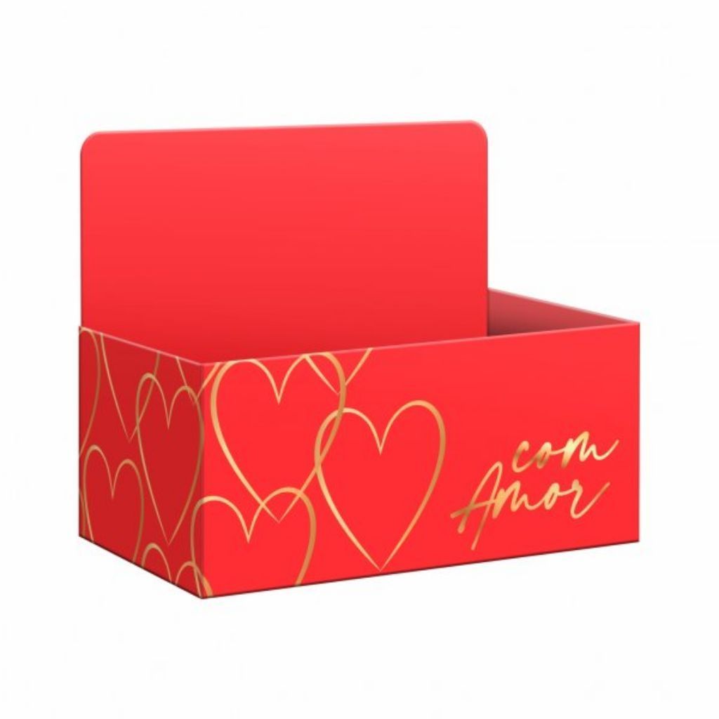 Caixa Display Modern Love C Hot Stamp 27,5x11,5x18,5 Ver/ou