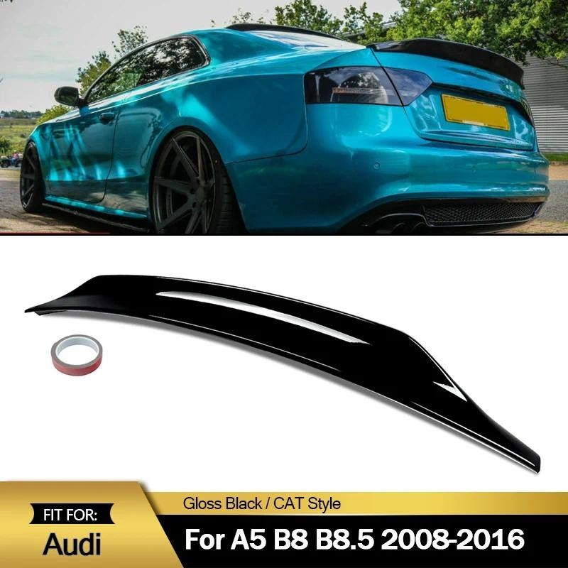 Para Audi A5 B8 B8.5 Coupe Duckbill Estilo Gloss Preto Spoiler Traseiro Asa 2008 2009 2010 2012 2013-2016 Ar Cauda Tronc