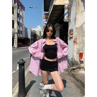Design nicho Casual listrado camisa feminina verão 2024 novo estilo moda All-Match solto casal usar novo