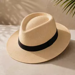 Chapéu Masculino Panamá Malandrinho Palha Shantung Verão Casual Praia Tropical Unissex
