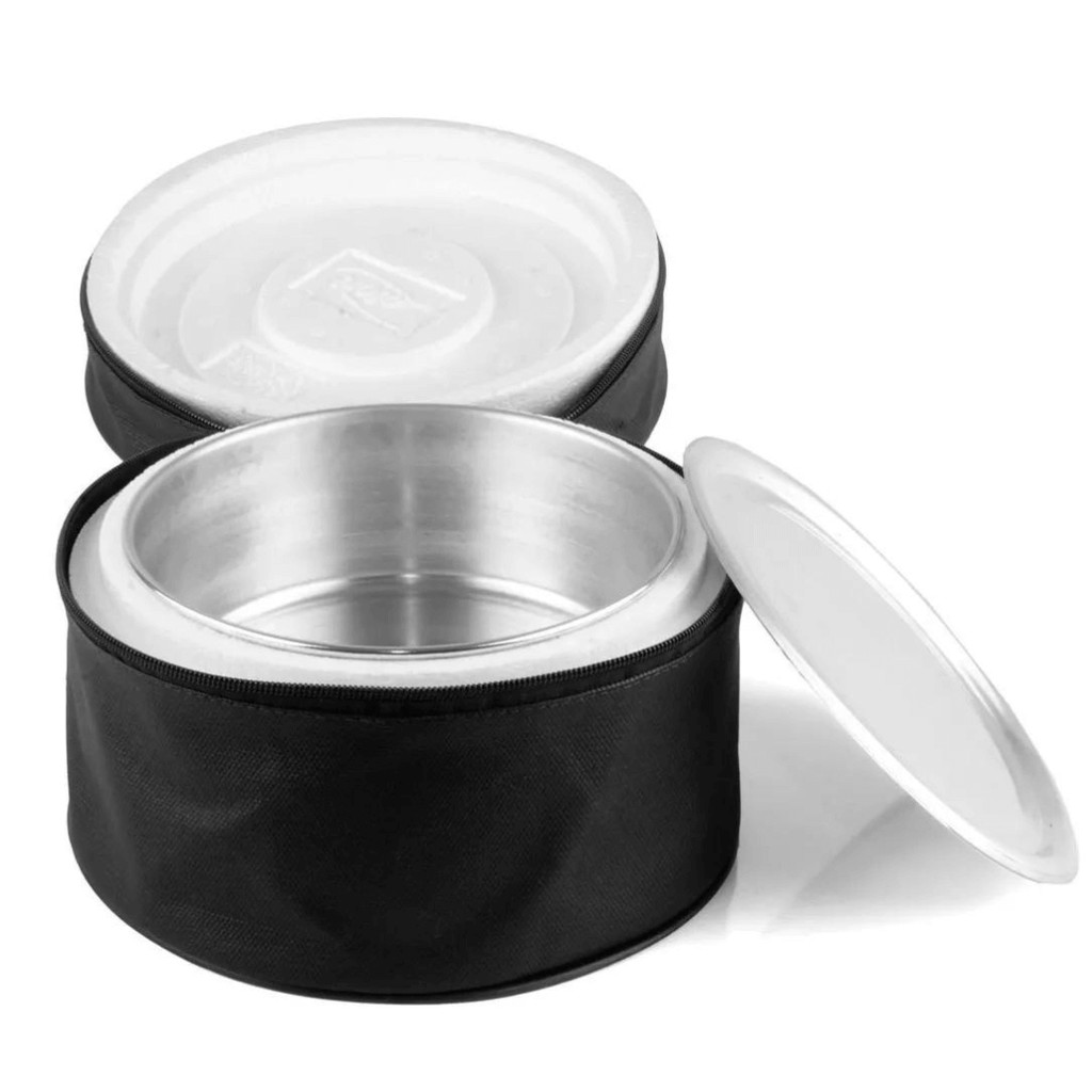 Marmita Termica De Aluminio Redonda Pequena N°14 Tnt Preto Catuaí