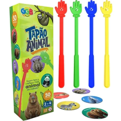 Jogo Tapão Animal Brinquedo Divertido Infantil 50 animais