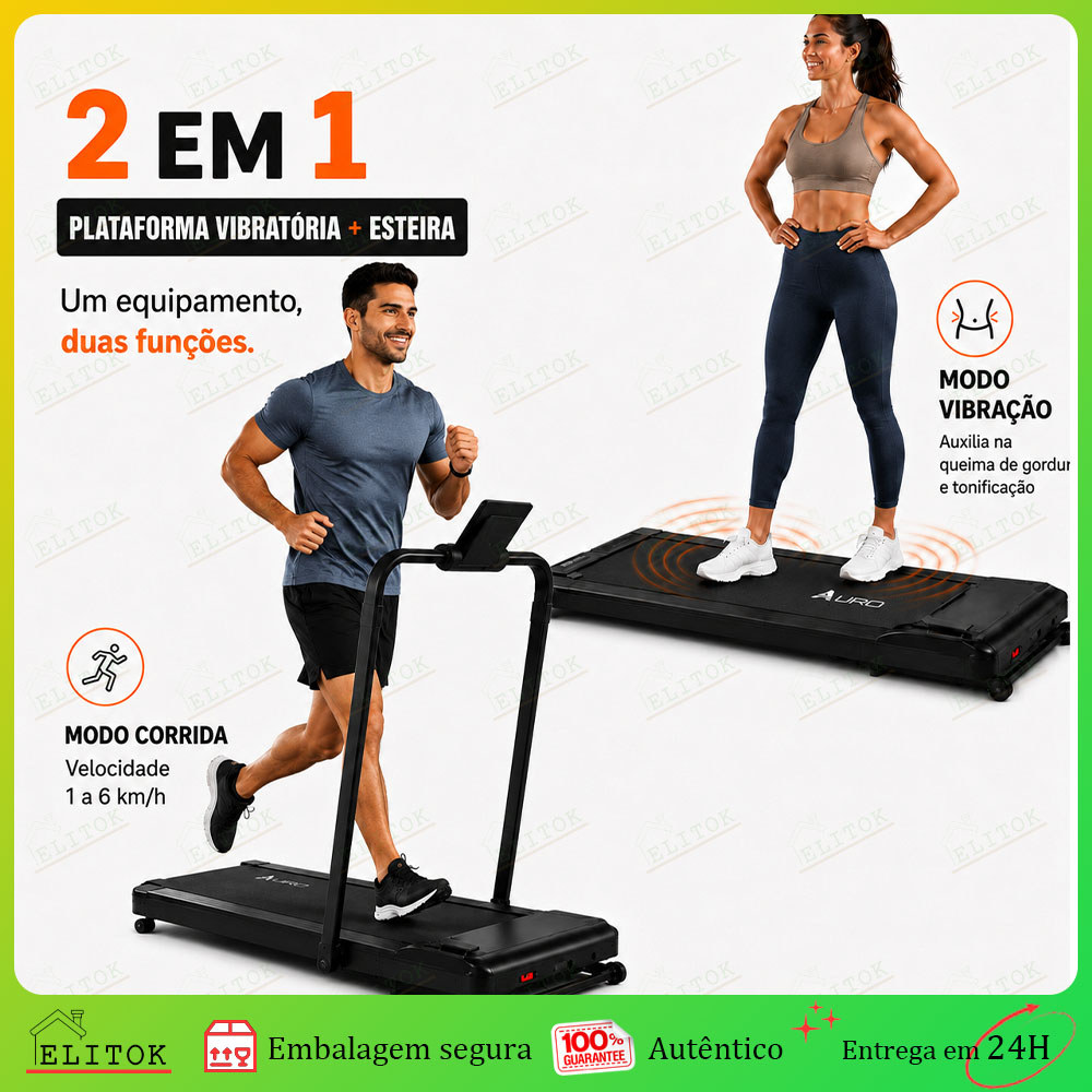 4.0HP Esteira Vibratória 2in1 Portátil Dobrável com Controle Remoto para Caminhada e Corrida Suporta 150 kg
