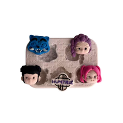 Molde de Silicone para apliques de Artesanato - Lutadoras K-Pop
