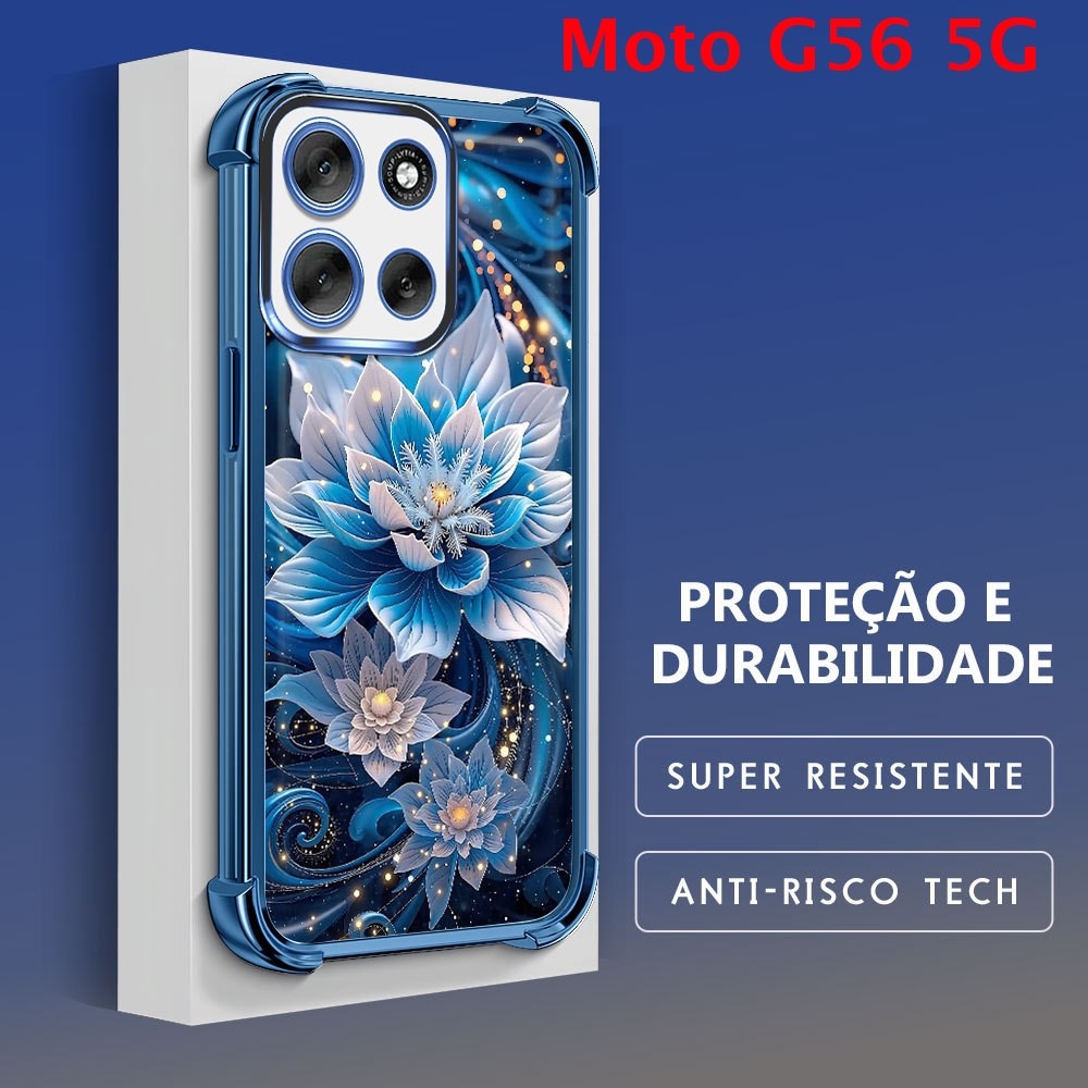 Capa Para Motorola Moto G56 5G Capinha Anti Choque Case Transparente 0990 FS