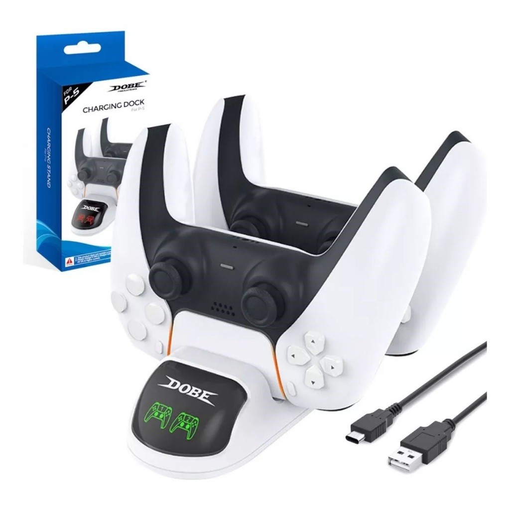 Carregador Duplo Dock Compatível Controle Ps5 Playstation 5 - Envio imediato