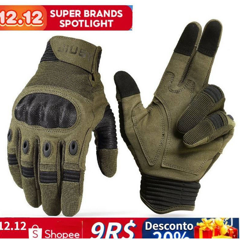 Luvas táticas antiderrapantes masculinas, adequadas para SWAT/Combate/Tiro, especificação militar MDIM GOLO