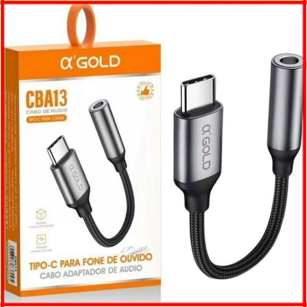 Cabo Adaptador Tipo C Usb-c Para Fone Ouvido P2 P3 3.5mm compativel com Samsung 
