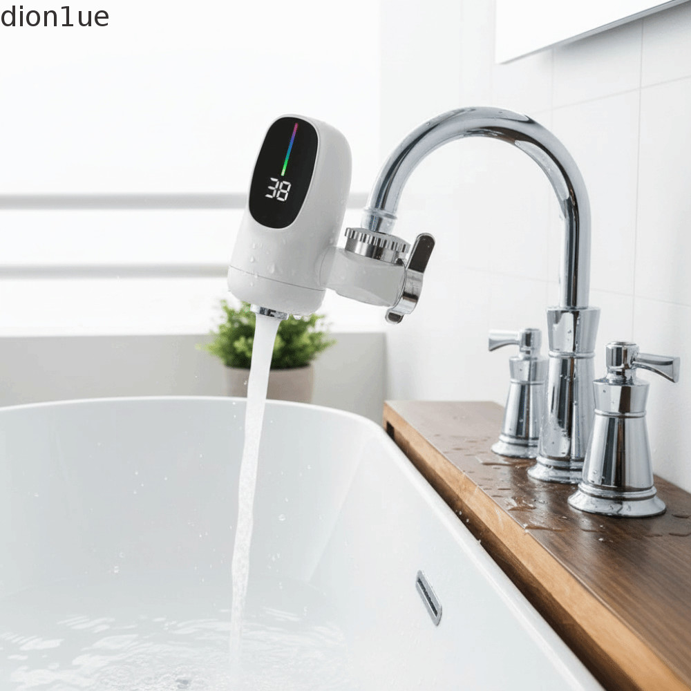 Aquecedores Sem Tanque DION1UE , Aquecedor De Água Instantâneo Elétrico Portátil Com Display Digital , Torneira De Aquec