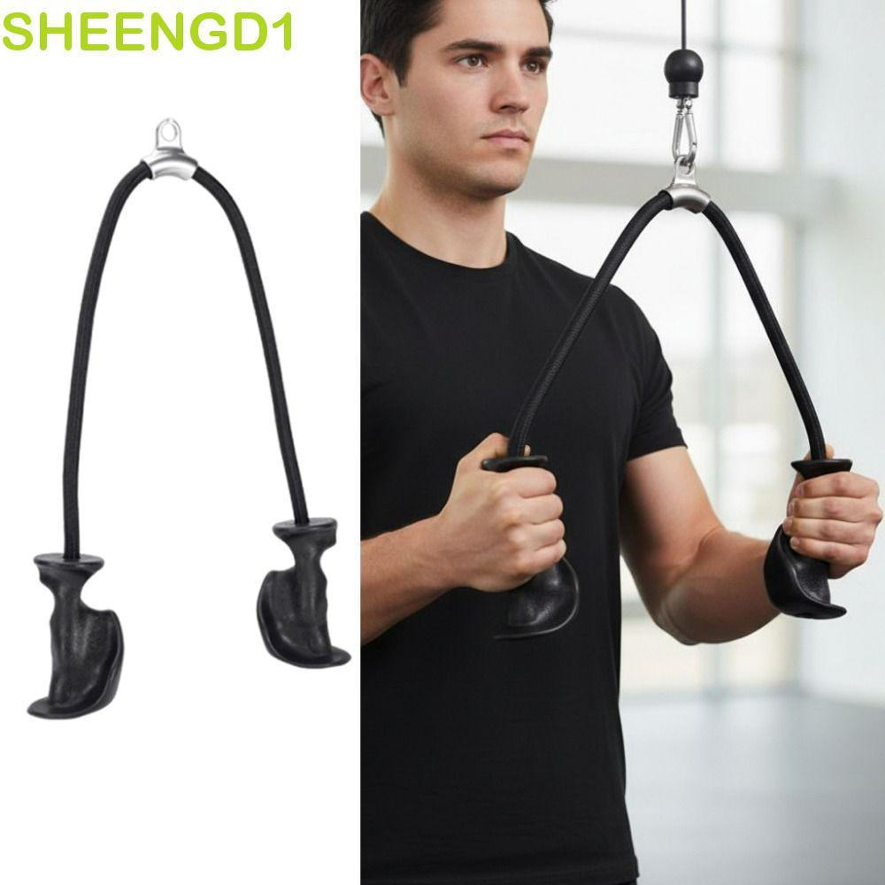 Corda De Tríceps SHEENGD1 , Alças Ergonômicas Resistentes , Tração Fitness De Pórtico Antiderrapante