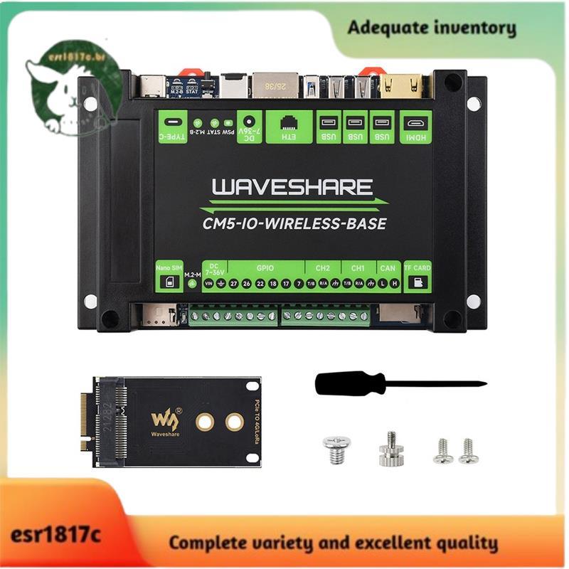 CM5-IO-WIRELESS-BASE Para Módulo De Expansão Industrial CM5 4G/5G/LoRa Gigabit Ethernet 4K Saída Dual MIPI